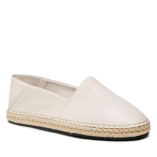 Espadryle Calvin Klein Mono HW0HW01456 Crystal Gray Mono 0JX Calvin Klein 37 eobuwie.pl