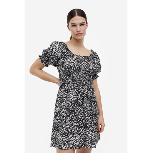H & M - Sukienka z odkrytymi ramionami - Czarny ze sklepu H&M w kategorii Sukienki - zdjęcie 169834030