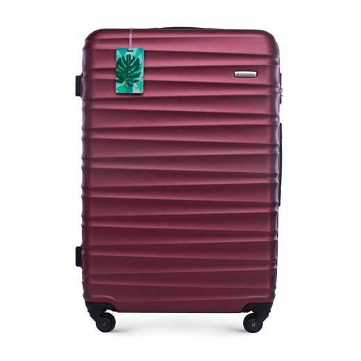 Duża walizka z zawieszką bordowa ze sklepu WITTCHEN w kategorii Walizki - zdjęcie 169836290
