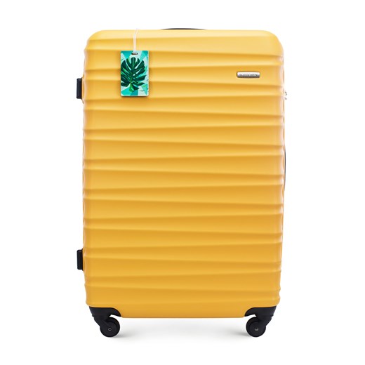 Duża walizka z zawieszką żółta ze sklepu WITTCHEN w kategorii Walizki - zdjęcie 169836291