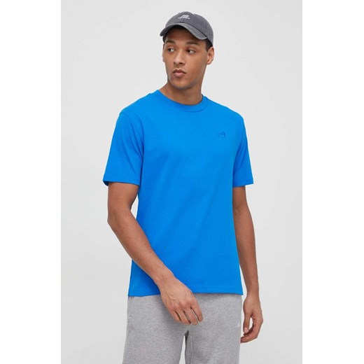 New Balance t-shirt bawełniany MT41533BUL męski kolor niebieski gładki ze sklepu ANSWEAR.com w kategorii T-shirty męskie - zdjęcie 169836973