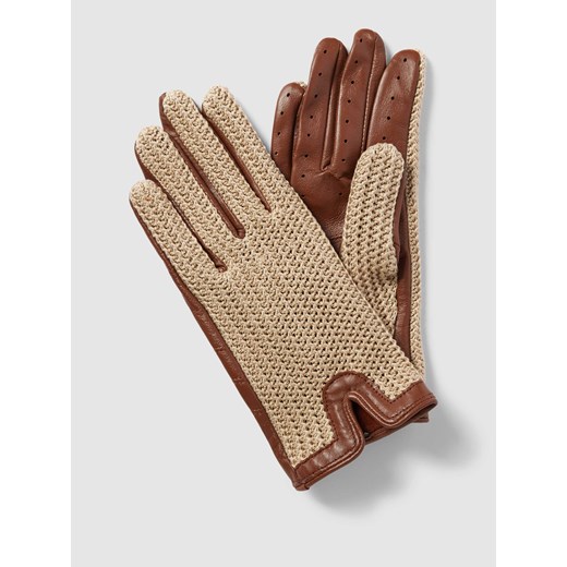 Rękawiczki z imitacji dzianiny model ‘Sanremo’ ze sklepu Peek&Cloppenburg  w kategorii Rękawiczki damskie - zdjęcie 169838494