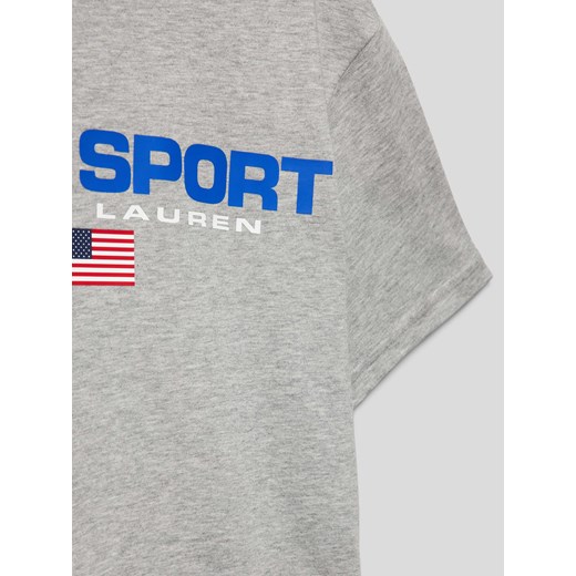 T-shirt chłopięce Polo Sport szary 