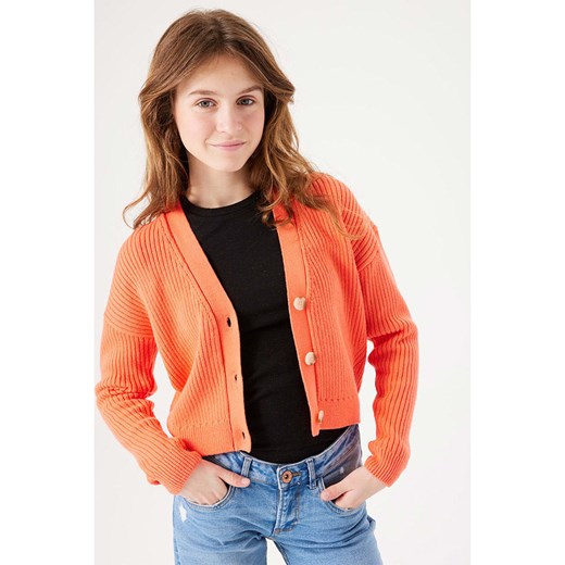 Pomarańczowa sweter dziewczęcy Garcia z poliakrylu 