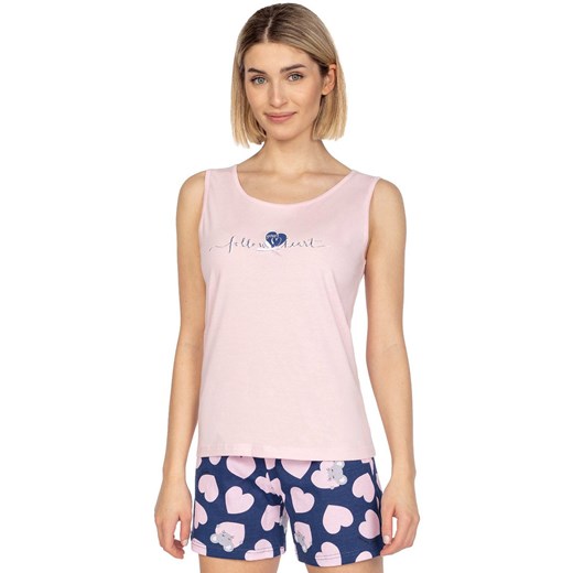 Bawełniana piżama damska różowa 664, Kolor różowy, Rozmiar S, Regina ze sklepu Primodo w kategorii Piżamy damskie - zdjęcie 169840504