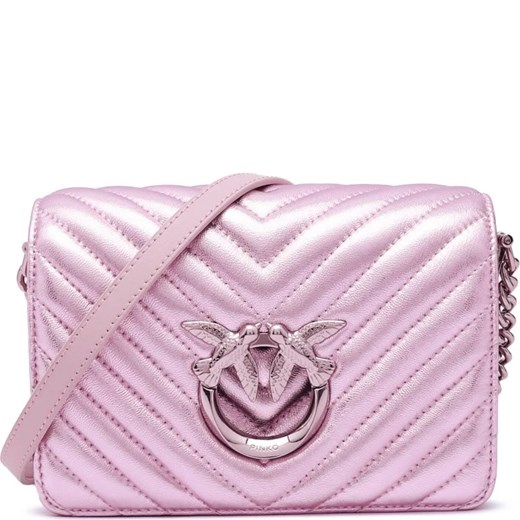 Pinko Skórzana torebka na ramię LOVE CLICK Pinko Uniwersalny Gomez Fashion Store