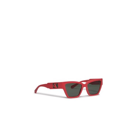 Calvin Klein Jeans Okulary przeciwsłoneczne CKJ23624S Czerwony ze sklepu MODIVO w kategorii Okulary przeciwsłoneczne damskie - zdjęcie 169842571