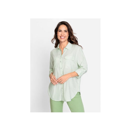 Olsen Koszula 12001697 Zielony Relaxed Fit ze sklepu MODIVO w kategorii Koszule damskie - zdjęcie 169842581