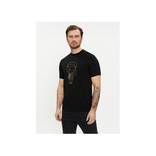 KARL LAGERFELD T-Shirt 755054 542221 Czarny Regular Fit ze sklepu MODIVO w kategorii T-shirty męskie - zdjęcie 169842742