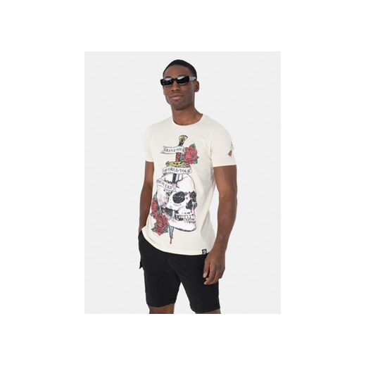 Brave Soul T-Shirt MTS-149LENNON Écru Straight Fit ze sklepu MODIVO w kategorii T-shirty męskie - zdjęcie 169842814