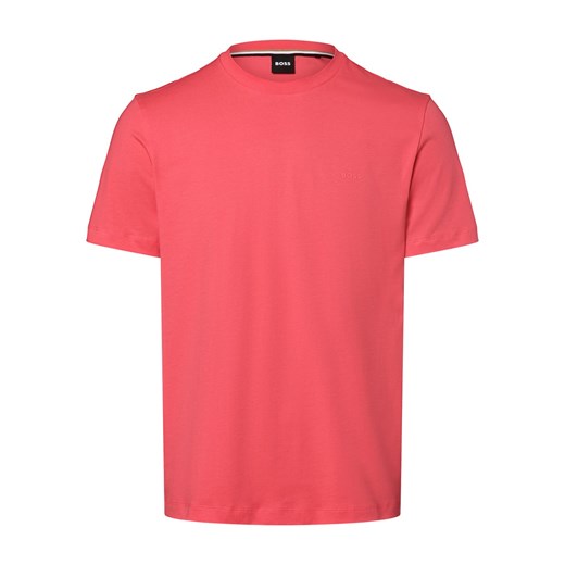 BOSS Koszulka męska - Thompson 01 Mężczyźni Bawełna wyrazisty róż jednolity ze sklepu vangraaf w kategorii T-shirty męskie - zdjęcie 169843263