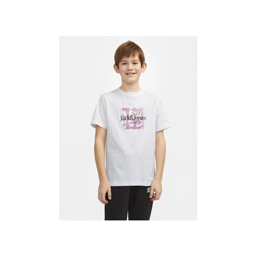 Jack&Jones Junior T-Shirt Lafayette 12253973 Biały Standard Fit ze sklepu MODIVO w kategorii T-shirty chłopięce - zdjęcie 169844171