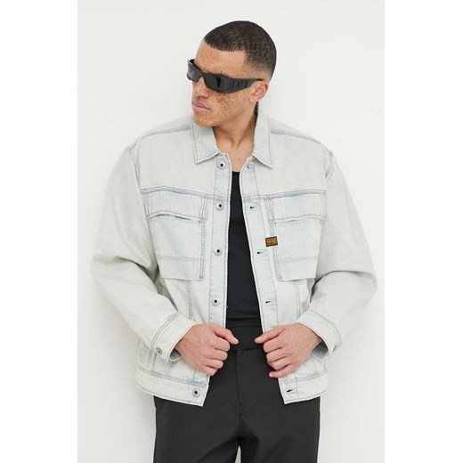G-Star Raw kurtka jeansowa męska kolor niebieski przejściowa ze sklepu ANSWEAR.com w kategorii Kurtki męskie - zdjęcie 169844463