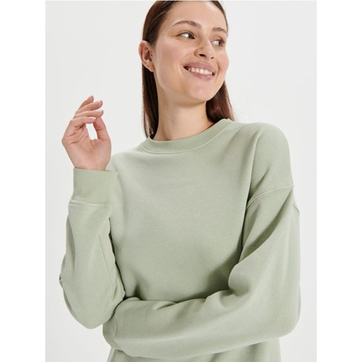 Sinsay - Bluza ze ściągaczami - zielony ze sklepu Sinsay w kategorii Bluzy damskie - zdjęcie 169845363