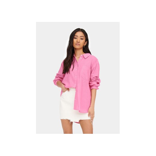 ONLY Koszula Tokyo 15259585 Różowy Regular Fit ze sklepu MODIVO w kategorii Koszule damskie - zdjęcie 169846711