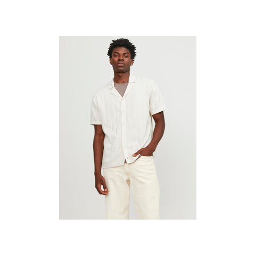 Jack&Jones Koszula Valencia 12253819 Biały Loose Fit ze sklepu MODIVO w kategorii Koszule męskie - zdjęcie 169846783