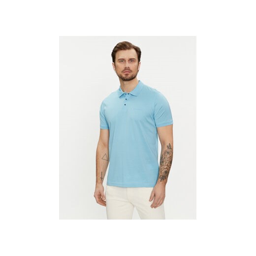 KARL LAGERFELD Polo 745000 542200 Niebieski Regular Fit ze sklepu MODIVO w kategorii T-shirty męskie - zdjęcie 169846841
