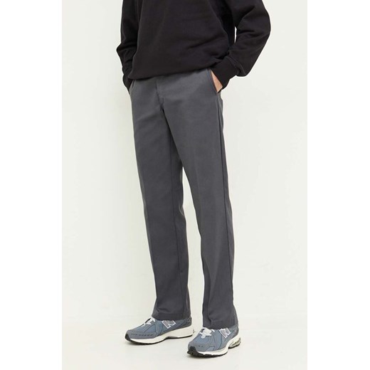 Dickies spodnie 874 męskie kolor szary proste ze sklepu PRM w kategorii Spodnie męskie - zdjęcie 169850254