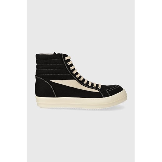Rick Owens trampki Woven Shoes Vintage High Sneaks męskie kolor czarny DU01D1810.NDKLVS.911 ze sklepu PRM w kategorii Trampki męskie - zdjęcie 169850462