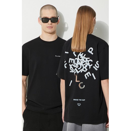 Filling Pieces t-shirt bawełniany kolor czarny z nadrukiem 74405001861 ze sklepu PRM w kategorii T-shirty męskie - zdjęcie 169850594