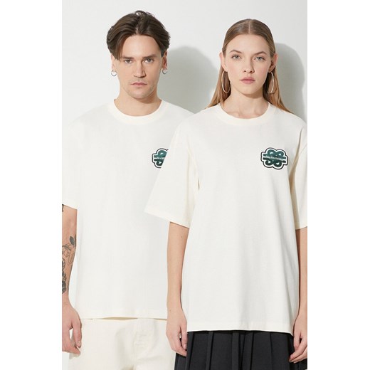 Filling Pieces t-shirt bawełniany T-shirt Gowtu kolor beżowy z aplikacją 74433929936 ze sklepu PRM w kategorii T-shirty męskie - zdjęcie 169850624