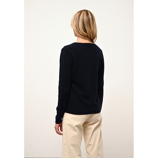 Just Cashmere Kaszmirowy kardigan "Norma" w kolorze granatowym Just Cashmere S okazyjna cena Limango Polska