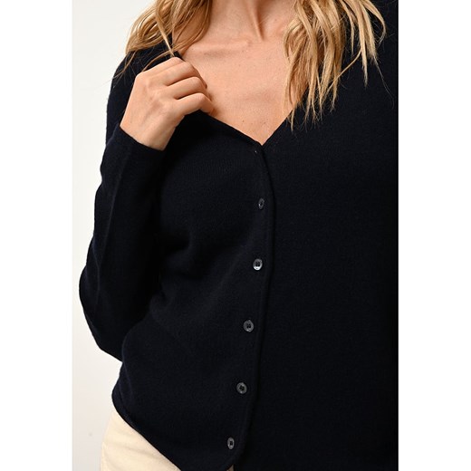 Just Cashmere Kaszmirowy kardigan "Norma" w kolorze granatowym Just Cashmere S wyprzedaż Limango Polska