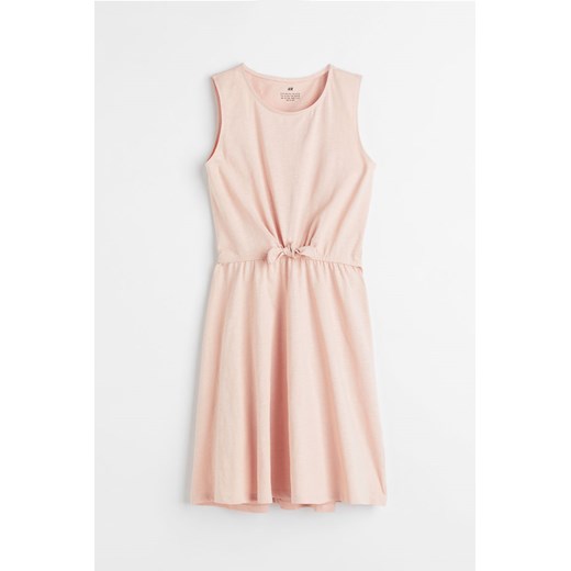 H & M - Sukienka z wiązanym detalem - Pomarańczowy ze sklepu H&M w kategorii Sukienki dziewczęce - zdjęcie 169853181