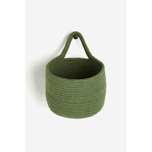 H & M - Bawełniany przybornik ścienny - Zielony ze sklepu H&M w kategorii Kosze i koszyki - zdjęcie 169853182