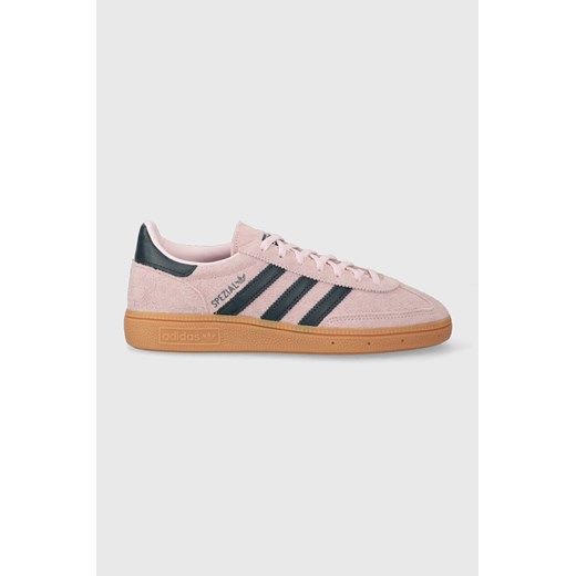 adidas Originals sneakersy zamszowe HANDBALL SPEZIAL kolor różowy ze sklepu PRM w kategorii Buty sportowe damskie - zdjęcie 169854044
