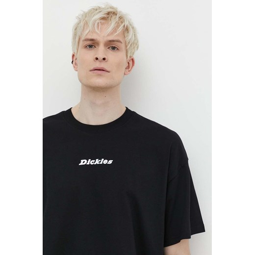 Dickies t-shirt bawełniany ENTERPRISE TEE SS męski kolor czarny z nadrukiem DK0A4YRN ze sklepu PRM w kategorii T-shirty męskie - zdjęcie 169854154