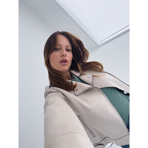 Mohito - Beżowa ramoneska - beżowy Mohito 36 Mohito