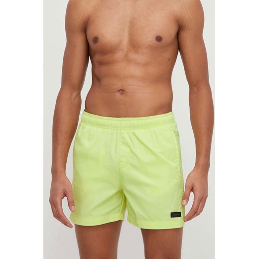 Calvin Klein szorty kąpielowe kolor zielony ze sklepu ANSWEAR.com w kategorii Kąpielówki - zdjęcie 169855043