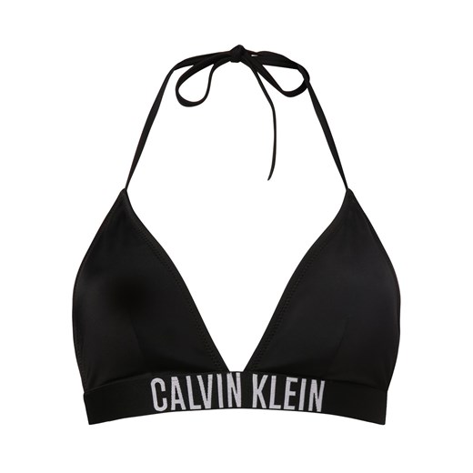 Calvin Klein Damska góra od bikini Kobiety czarny jednolity ze sklepu vangraaf w kategorii Stroje kąpielowe - zdjęcie 169857442