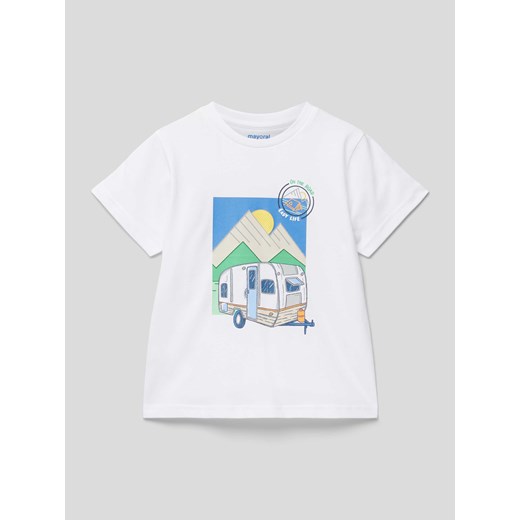 T-shirt z okrągłym dekoltem ze sklepu Peek&Cloppenburg  w kategorii T-shirty chłopięce - zdjęcie 169860800