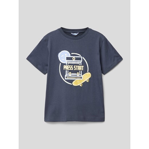 T-shirt z efektem melanżu ze sklepu Peek&Cloppenburg  w kategorii T-shirty chłopięce - zdjęcie 169860811