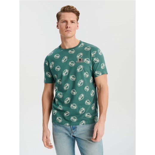 Sinsay - Koszulka E.T - zielony ze sklepu Sinsay w kategorii T-shirty męskie - zdjęcie 169863840