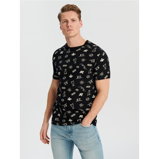 Sinsay - Koszulka E.T - czarny ze sklepu Sinsay w kategorii T-shirty męskie - zdjęcie 169863841