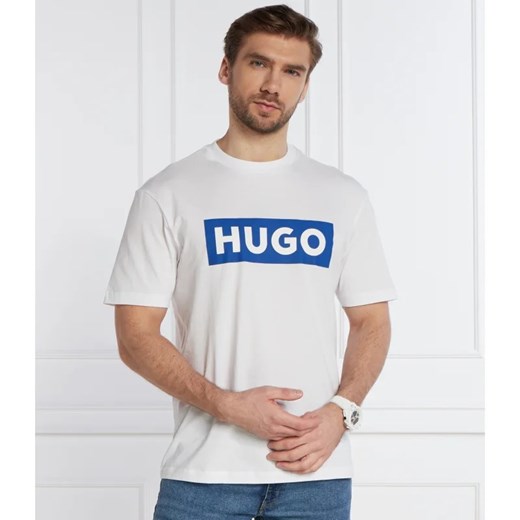 T-shirt męski Hugo Blue z krótkim rękawem w stylu młodzieżowym 