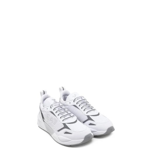 Buty sportowe męskie Emporio Armani białe wiązane tkaninowe 