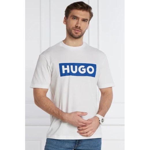 T-shirt męski Hugo Blue biały 