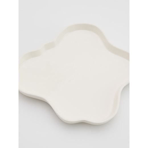 Reserved - Ceramiczna taca dekoracyjna - złamana biel Reserved ONE SIZE Reserved