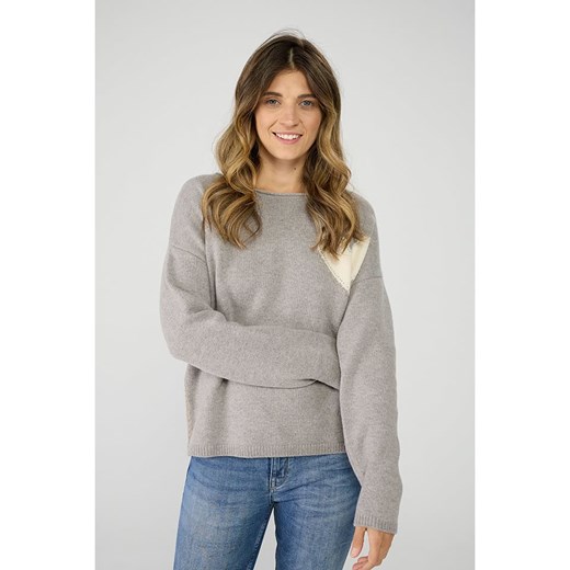 LIEBLINGSSTÜCK Wełniany sweter w kolorze szarym ze sklepu Limango Polska w kategorii Swetry damskie - zdjęcie 169869731