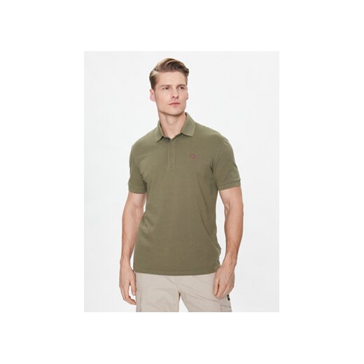 Napapijri Polo Eolanos 3 NP0A4GB3 Zielony Regular Fit ze sklepu MODIVO w kategorii T-shirty męskie - zdjęcie 169871083