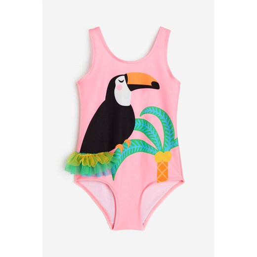 H & M - Wzorzysty kostium kąpielowy - Różowy ze sklepu H&M w kategorii Stroje kąpielowe - zdjęcie 169871572