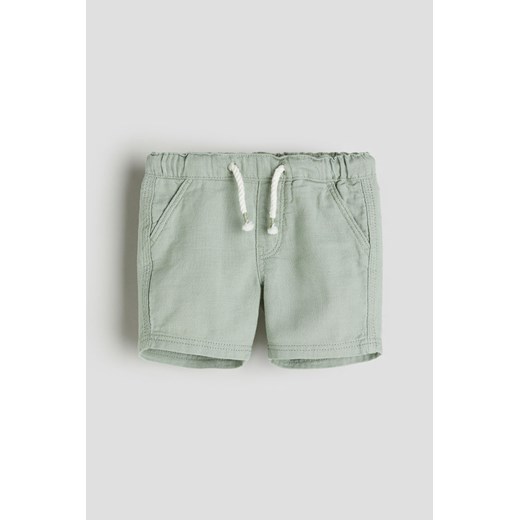 H & M - Bawełniane szorty - Zielony ze sklepu H&M w kategorii Spodenki dziewczęce - zdjęcie 169871650