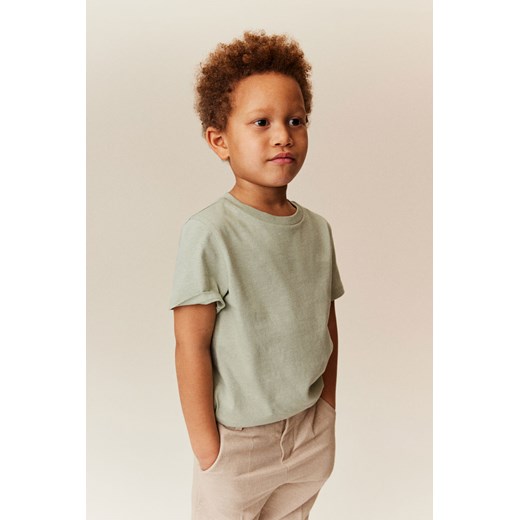 H & M - Bawełniany T-shirt 5-pak - Zielony ze sklepu H&M w kategorii T-shirty chłopięce - zdjęcie 169871714