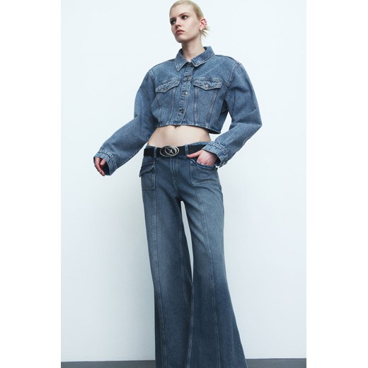 H & M - Wide Regular Jeans - Niebieski ze sklepu H&M w kategorii Jeansy damskie - zdjęcie 169871840