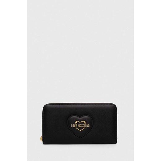Love Moschino portfel kolor czarny ze sklepu ANSWEAR.com w kategorii Portfele damskie - zdjęcie 169872442