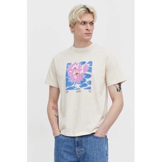 Kaotiko t-shirt bawełniany kolor beżowy z nadrukiem ze sklepu ANSWEAR.com w kategorii T-shirty męskie - zdjęcie 169872562
